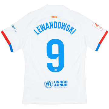 2023-24 Barcelona Away Shirt Lewandowski #9 - 8/10 - (S)
