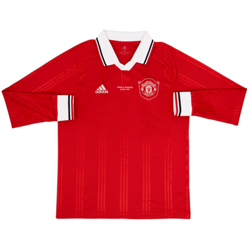 2019-20 Manchester United '20th Anniversary Treble' adidas L/S Shirt - 8/10 - (M)