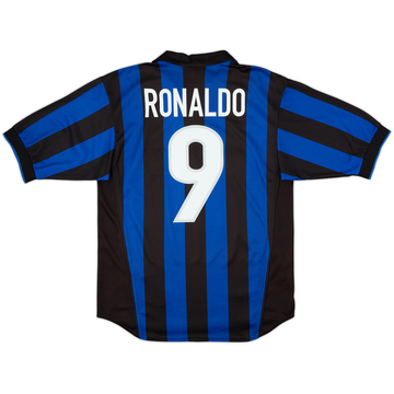 1998-99 Inter Milan Home Shirt Ronaldo #9 - 8/10 - (S)