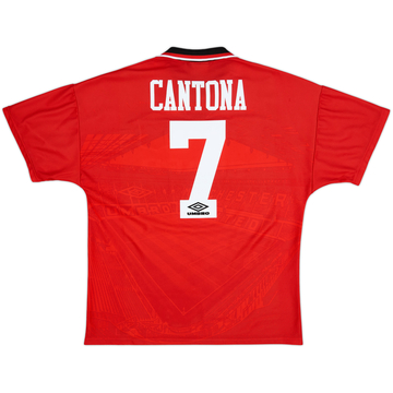 1994-96 Manchester United Home Shirt Cantona #7 - 8/10 - (L)