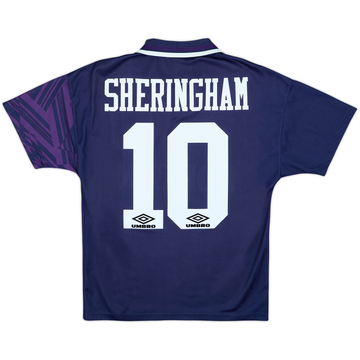 Camiseta de visitante del Tottenham 1994-95 Sheringham #10 - 8/10 - (Juvenil Y)