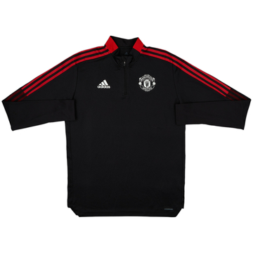 Top de entrenamiento con cremallera de 1/4 adidas del Manchester United 2021-22 - 6/10 - (L)