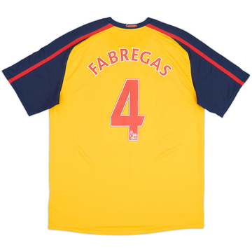 2008-09 Arsenal Away Shirt Fabregas #4 - 10/10 - (L)