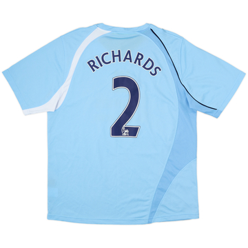 2008-09 Manchester City Home Shirt Richards #2 - 6/10 - (L)