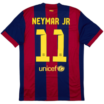 2014-15 Barcelona Home Shirt Neymar Jr #11 - 8/10 - (M)