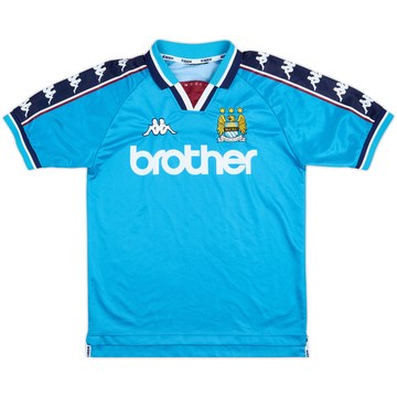 1997-99 Manchester City Home Shirt - 7/10 - (L.Boys)