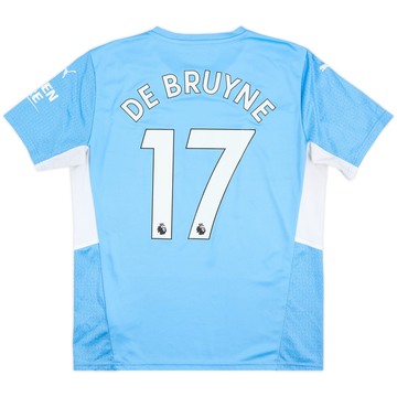 2021-22 Manchester City Home Shirt De Bruyne #17 - 7/10 - (L)
