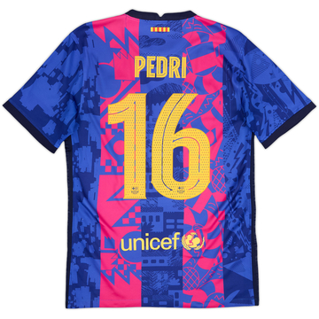 2021-22 Barcelona Third Shirt Pedri #16 - 8/10 - (S)