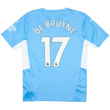 2021-22 Manchester City Home Shirt De Bruyne #17 - 10/10 - (M)