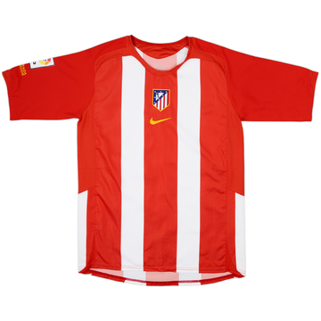 2005-06 Atletico Madrid Home Shirt - 8/10 - (XL.Boys)