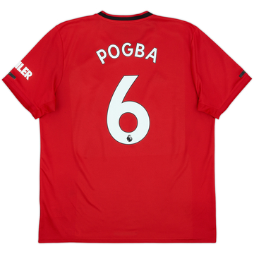 2019-20 Manchester United Home Shirt Pogba #6 - 9/10 - (XL)