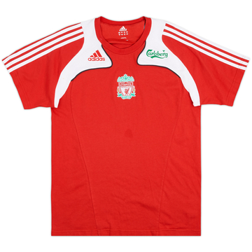 2008-09 Liverpool adidas Cotton Tee - 8/10 - (M)
