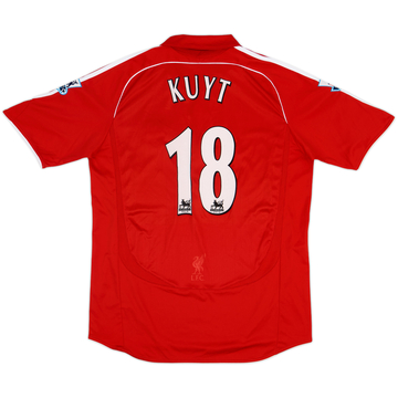 2006-08 Liverpool Home Shirt Kuyt #18 - 9/10 - (L)