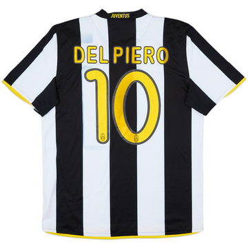 2008-09 Juventus Home Shirt Del Piero #10 - 6/10 - (M)