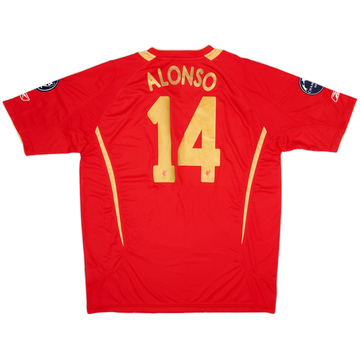 2005-06 Liverpool CL Home Shirt Alonso #14 (L)