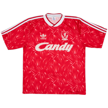 1989-91 Liverpool Camiseta Local - 9/10 - (M/L)