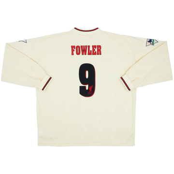 1996-97 Liverpool Away L/S Shirt Fowler #9 - 8/10 - (XL)