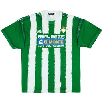 Camiseta de algodón Kappa del Real Betis 2005-06 'Copa Del Rey Final' - 7/10 - (XXL)