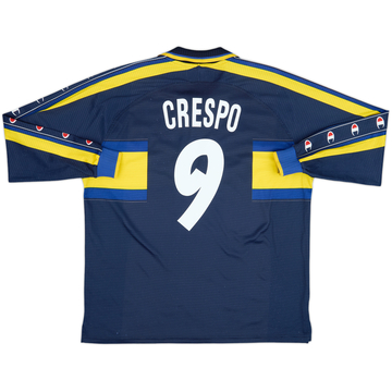 Camiseta de la tercera equipación de manga larga del Parma 1999-00 Crespo #9 - 8/10 - (XL)