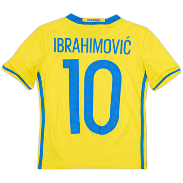 Camiseta de local de Suecia 2016-17 Ibrahimovic #10 - 8/10 - (Niños S.)