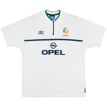 2000-02 Ireland Umbro 1/4 Zip Polo Shirt - 6/10 - (XL)
