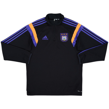 2014-15 Anderlecht adidas 1/4 Zip Drill Top - 8/10 - (L)