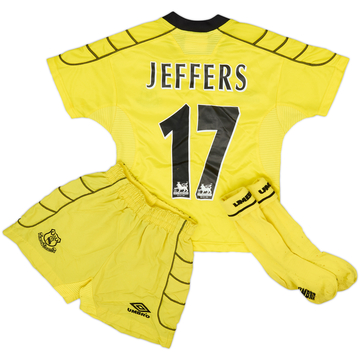 1999-00 Everton Away Full Kit Jeffers #17 - 8/10 - (5-6 Years)