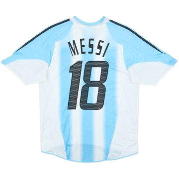 2004-05 Argentina Home Shirt Messi #18 - 8/10 - (S)