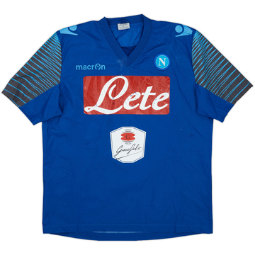 2014-15 Napoli Macron S/S Drill Top - 5/10 - (L)