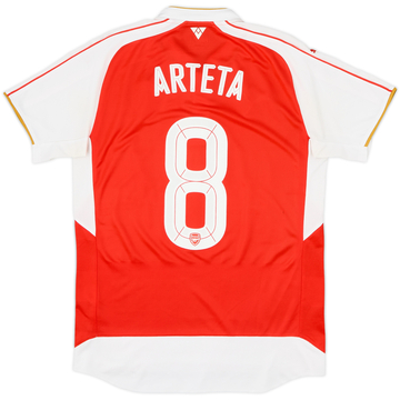 2015-16 Arsenal Home Shirt Arteta #8 - 9/10 - (M)