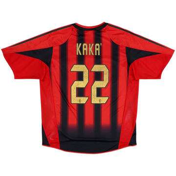 2004-05 AC Milan Home Shirt Kaka #22 - 5/10 - (XL)