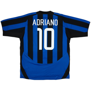 2003-04 Inter Milan Home Shirt Adriano #10 - 5/10 - (XL)