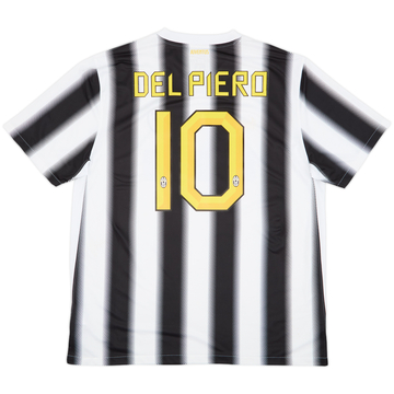 2011-12 Juventus Home Shirt Del Piero #10 - 7/10 - (XL)