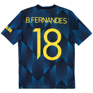 2021-22 Manchester United Third Shirt B.Fernandes #18 - 6/10 - (XL.Boys)