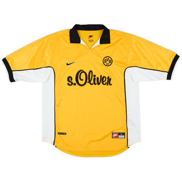 1998-00 Borussia Dortmund Signed Home Shirt - 7/10 - (L)