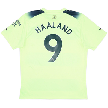 2022-23 Manchester City Third Shirt Haaland #9 - 7/10 - (L)