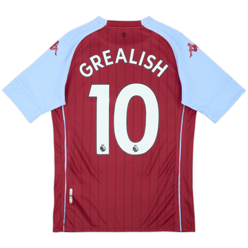 2020-21 Aston Villa Home Shirt Grealish #10 - 8/10 - (S)