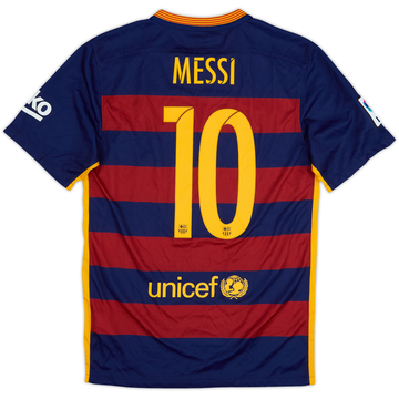 2015-16 Barcelona Home Shirt Messi #10 - 6/10 - (S)