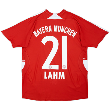 2007-08 Bayern Munich Home Shirt Lahm #21 - 7/10 - (XL.Boys)