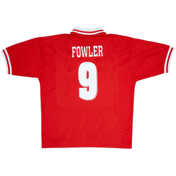 1996-98 Liverpool Home Shirt Fowler #9 - 8/10 - (XL)