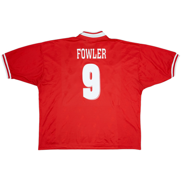 1996-98 Liverpool Home Shirt Fowler #9 - 8/10 - (XXL)