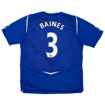 2008-09 Everton Home Shirt Baines #3 - 8/10 - (XL)