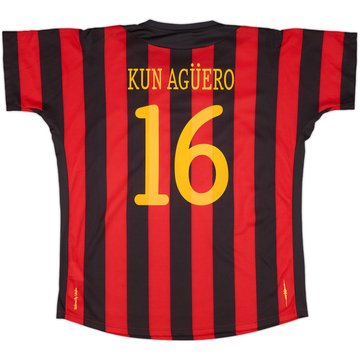 2011-12 Manchester City Away Shirt Kun Aguero #16 - 9/10 - (XL)