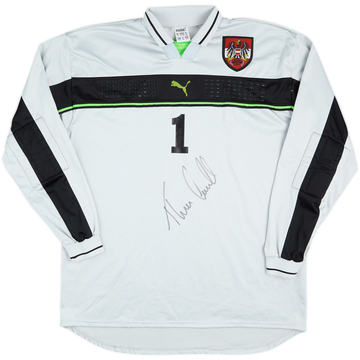 1998-00 Austria Match Issue Signed GK Shirt #1