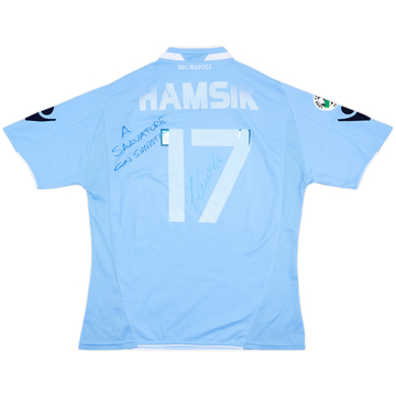 2009-10 Napoli Signed Home Shirt Hamsik #17 - 3/10 - (M)