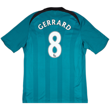 2008-09 Liverpool Third Shirt Gerrard #8 - 6/10 - (L)
