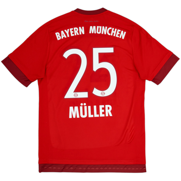 Camiseta de local del Bayern Munich 2015-16 Muller #25 - 5/10 - (M)