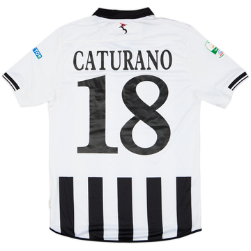 2015-16 Ascoli Match Issue Home Shirt Caturano #18