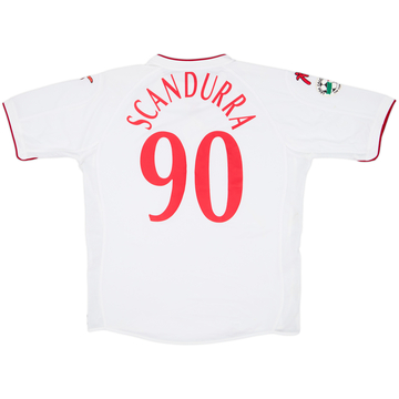 2004-05 Perugia Match Issue Away Shirt Scandurra #90