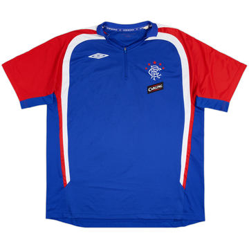 2007-08 Rangers Umbro 1/4 Zip Polo Shirt - 8/10 - (XL)